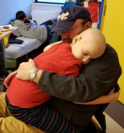Ollie avec son père