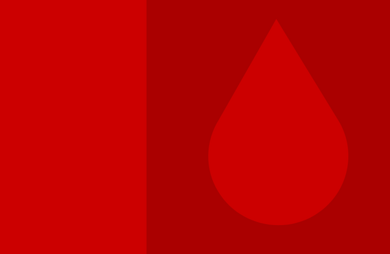 Fond rouge avec une goutte de sang