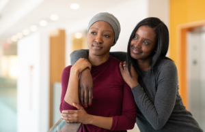 Woman patient and sister