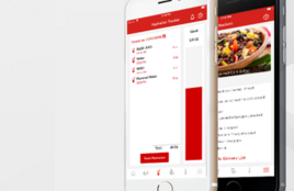Deux téléphones portables affichant l'application Health Manager